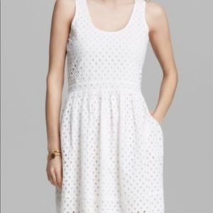 Joie Natrina White Eyelet Dress